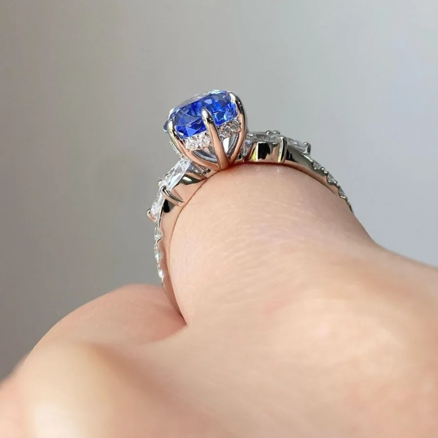 خاتم قلب عتيق مرصع بالزركون للنساء ، سبيكة ، رومانسية ، خطوبة ، مجوهرات ، تخفيضات كبيرة ، جديد