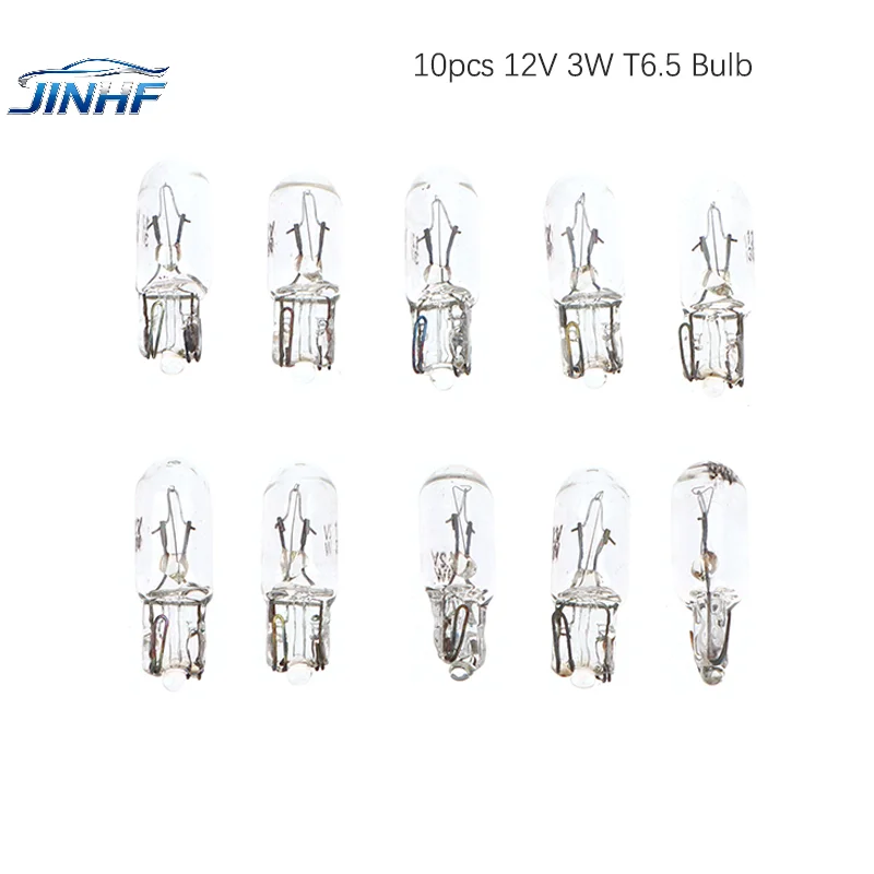 

10 шт. лампа 12 В 3 Вт T6.5 приборная панель автомобиля приборная панель световой индикатор автомобильные товары автомобильные аксессуары