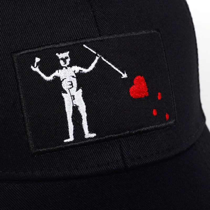 Unisex Skeleton Head Branch Heart Embroidery Baseball Net Caps Spring Summer Outdoor Adjustable Casual Hats Sunscreen Hat
