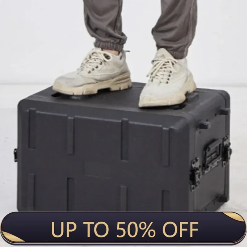 PE Plastic Power Amplifier Receiver Storage Tool Case Wireless Microphone Storage Safety Protection Tool Case Theater Stage Box