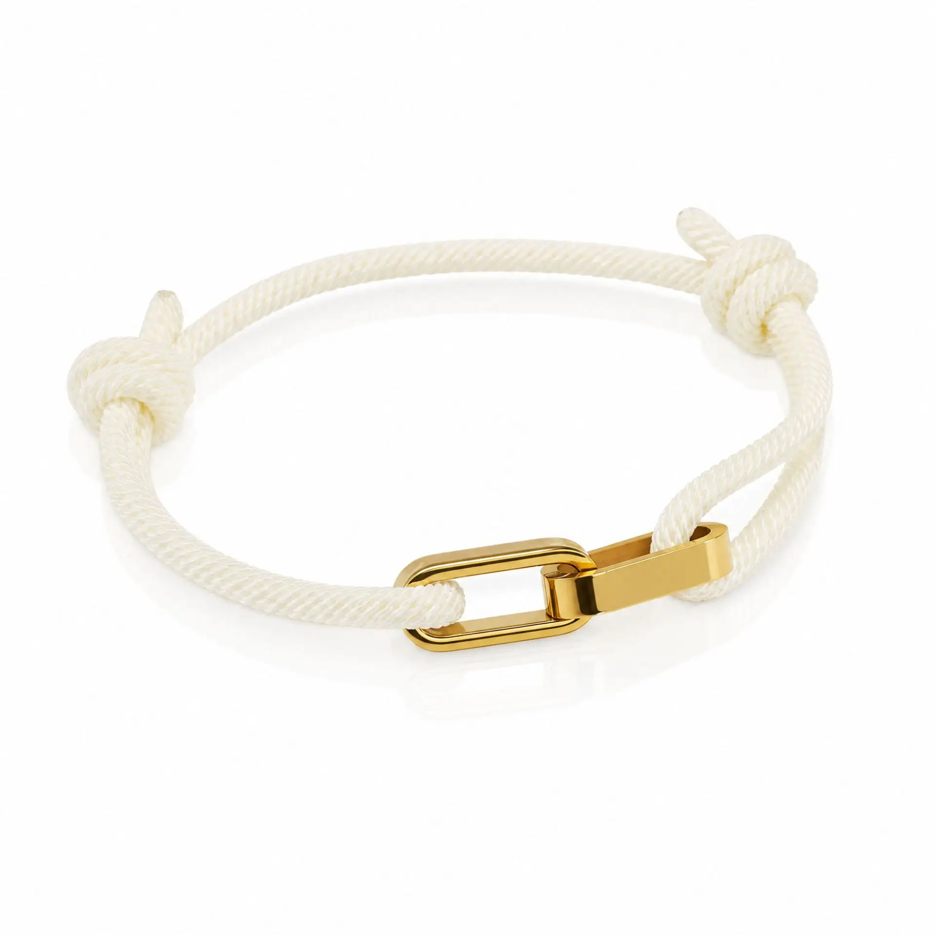 Trendy Adjustable Rope Chain Custom Name Bracelet for Couples