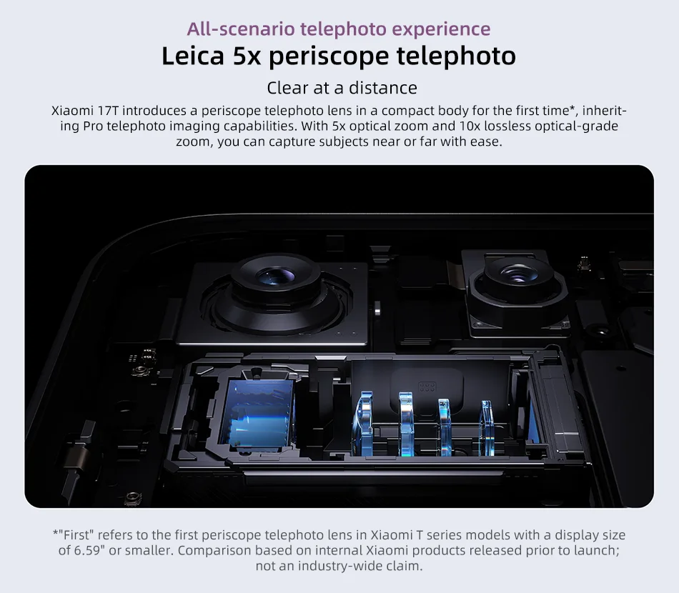 Xiaomi 17T Global Version 50MP Main Camera 256GB 512GB 1.5K 120Hz Display 6500mAh Battery 67W HyperCharge Dimensity 8500-Ultra
