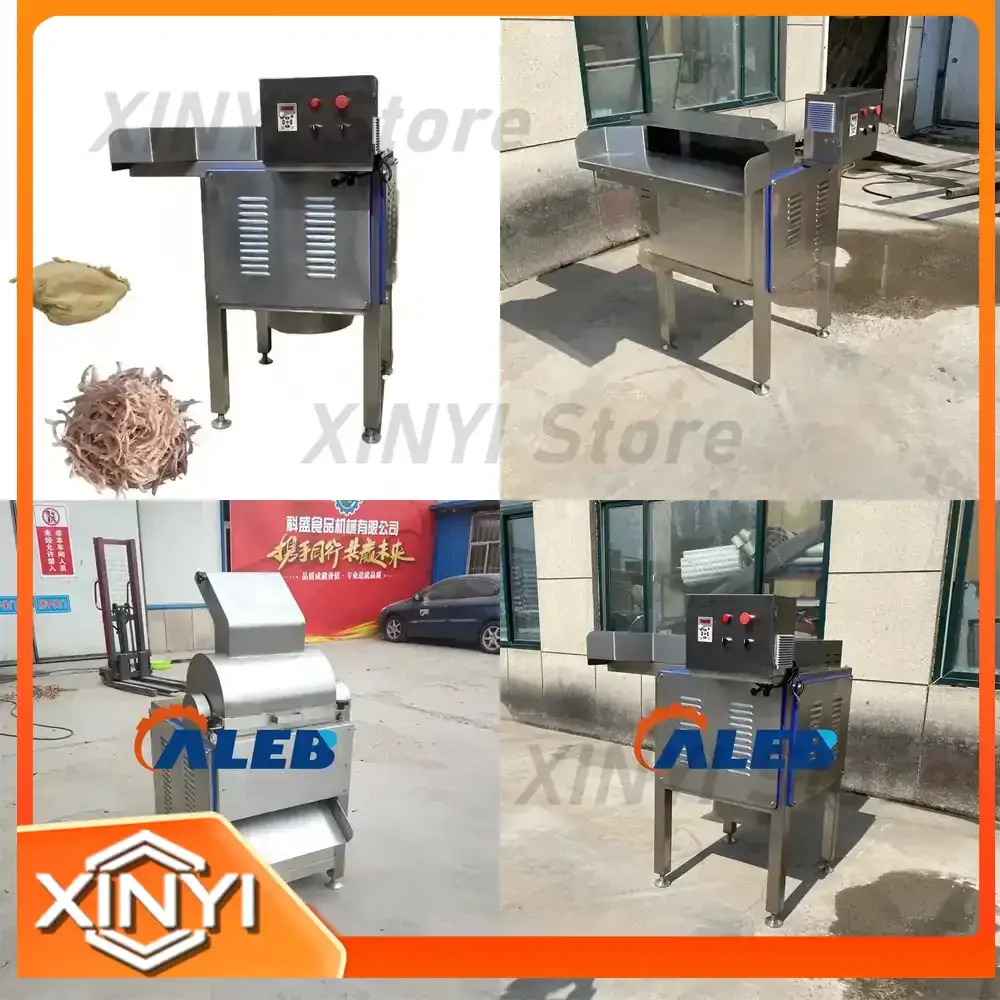 Dried Fish Fillet Fiber Floss Machine for Soy Protein Floss Maker Saving Labor Food Processing Equipment