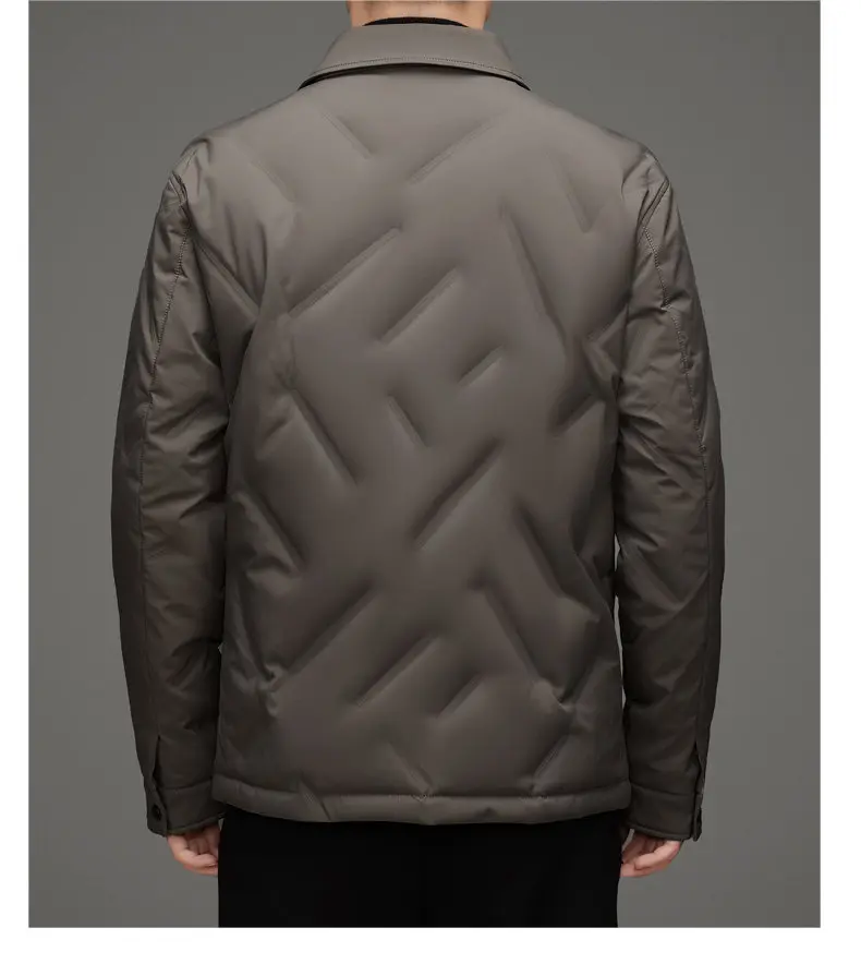 Men's 50% White Duck Down down coat 2026 winter turndown collar warm Down Jackets men fashion light and thin Jacket M-4XL