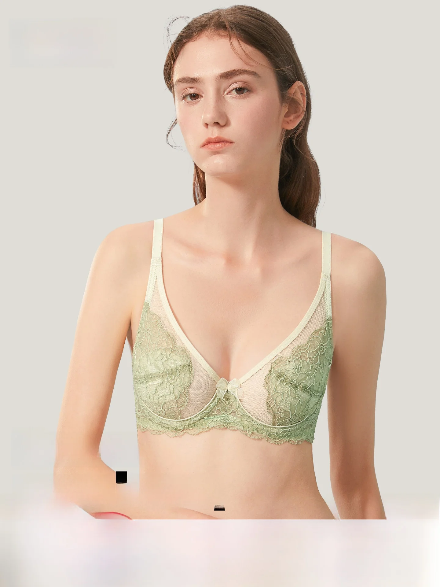 超薄型レースブラ-ワイヤレスストラップレス-プッシュアップ-大きな胸用-ぶら下がり防止-バタフライダイアリー-ダイアリー下着-若い女性向け