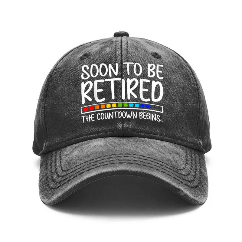 1 Vintage Washed Unisex Baseball Cap, Countdown to Retirement Is about to Begin, Adjustable, Suitable for Outdoor Activities and Casual Wear, Gift for Men and Women, Spring, Summer, Autumn, Winter