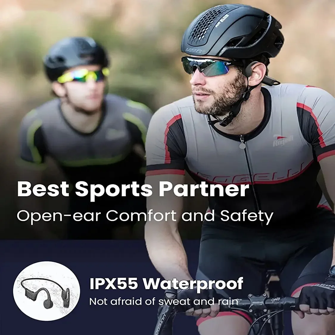 AI 2026 الموسيقى العظام سماعات أذن تلتف حول الرأس اللاسلكية المفتوحة الأذن الرياضة سماعة 20H غير وقف وقت اللعب IPX6 مقاوم للماء مع ميكروفون #5