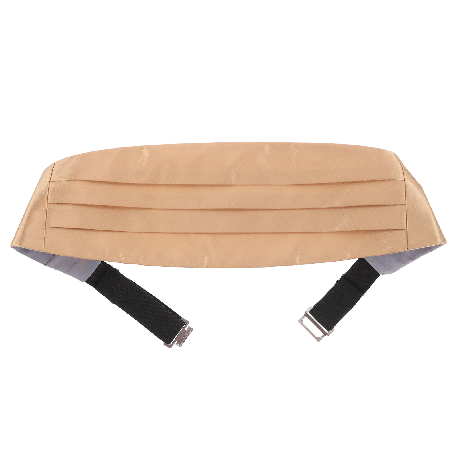 طقم Cummerbund الرسمي للرجال من الساتان حزام خصر مسبق قابل للتعديل لحفلات الزفاف وحفلات السهرة وحزام الملابس #5
