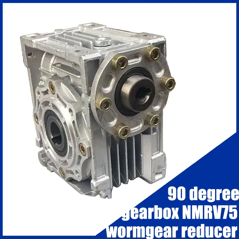 

90 degree gearbox NMRV75 worm gear reducer with oil seal Input hole diameter 19mm 24mm 28mm Output hole diameter 28mm