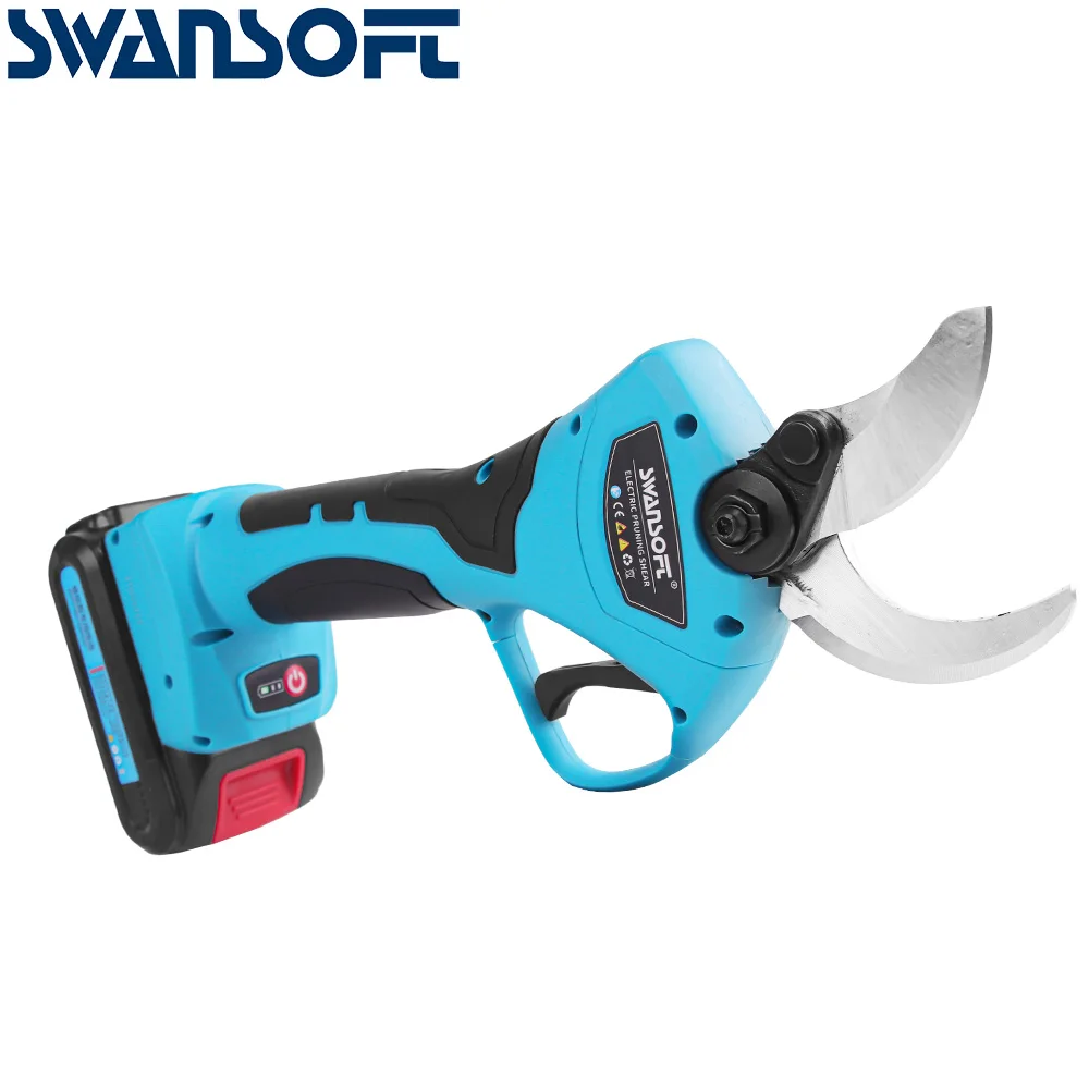 40mm Cutting Diameter Professional Sharp Cordless Electric Pruning Shears , 21V 2Ah Lithium Battery Tree Branch Trimmers Pruner