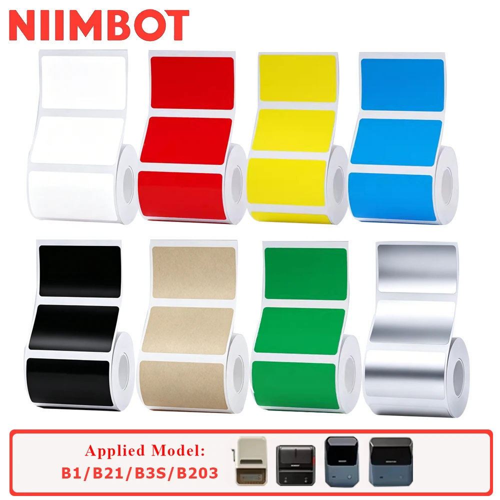 

20-50mm Niimbot B21/B1/B31/B203/B3S Thermal Label Sticker Paper Clothing Tag Commodity Price Food Self-Adhesive