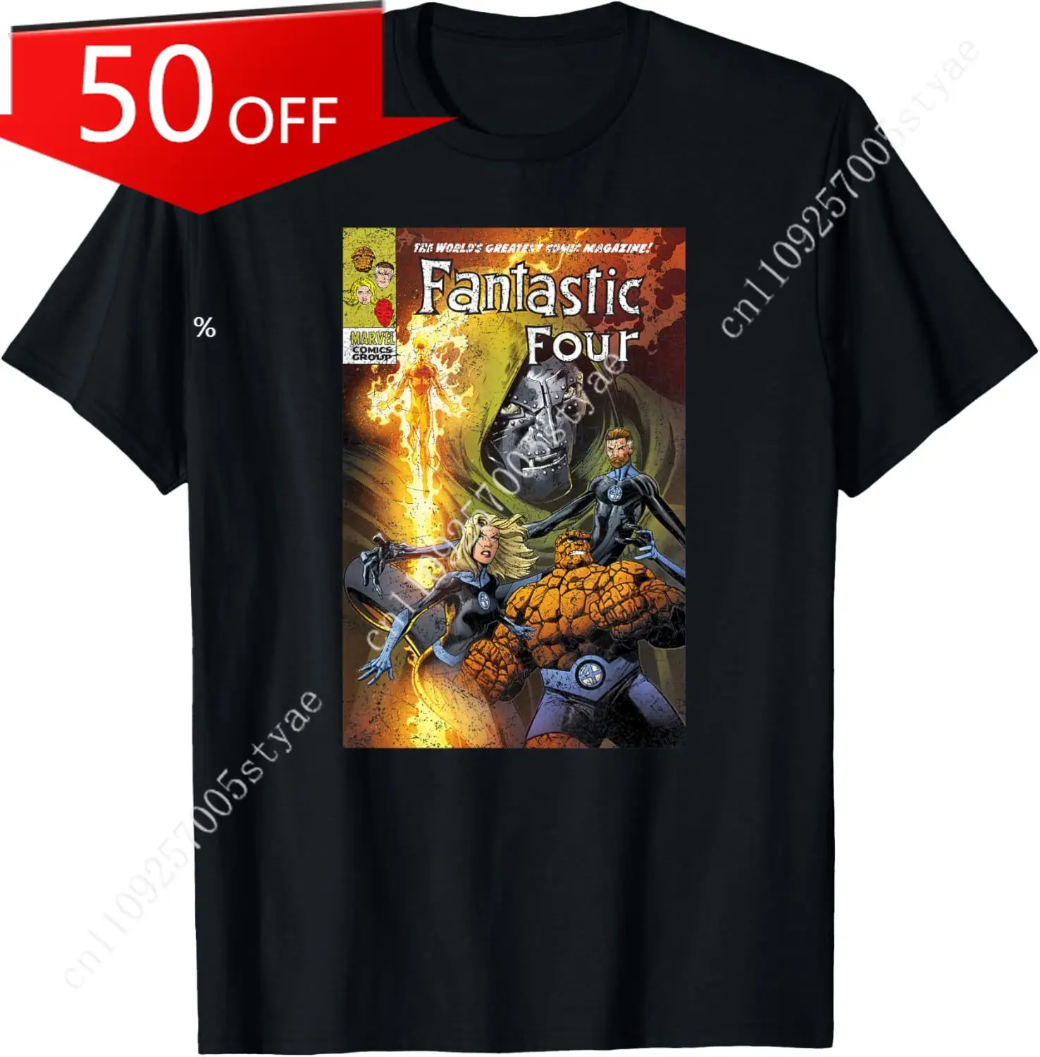 

Marvel Fantastic Four Comic Cover Midtown Variant T-Shirt T-Shirt
