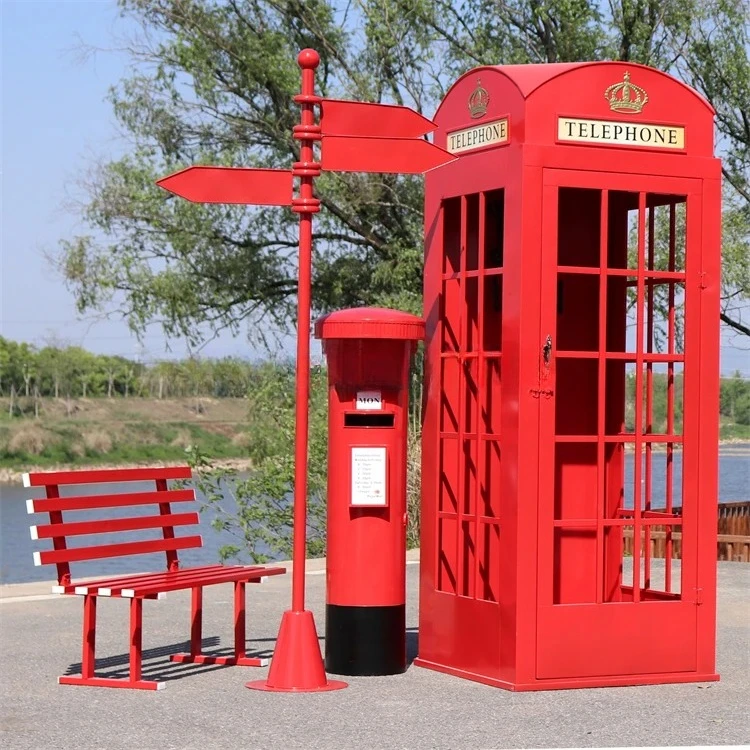Color Phone Booth Set London Phone Booth Wedding Decoration phone Booth Wedding