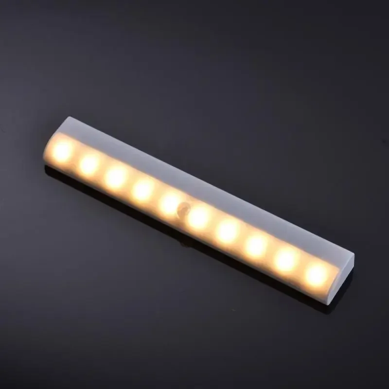 New Motion Sensor Closet Light,10 LED Wireless Light Bar Stick-on Anywhere Cabinet Night Light Battery Powered Dropshiping