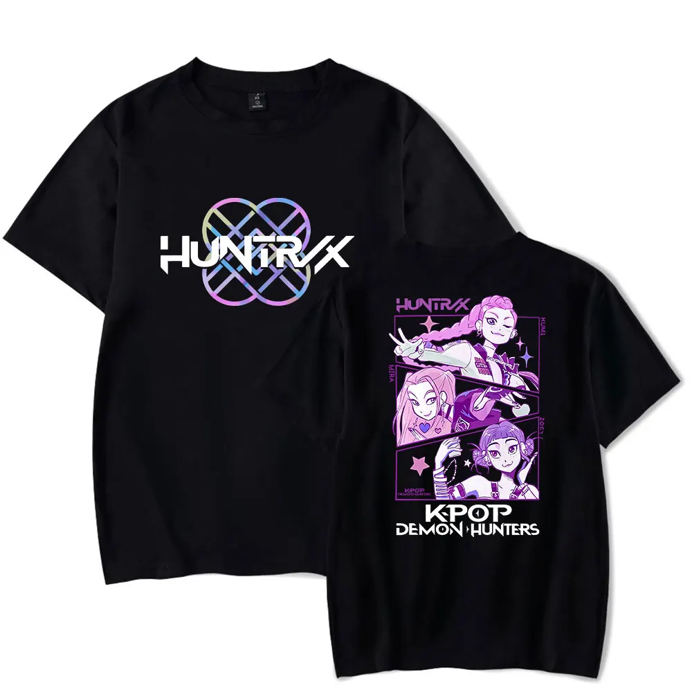 

KPop Demon Hunters Short Sleeve T Shirt Unisex Sport Pullover Harajuku y2k t shirt Top Everyday Wear