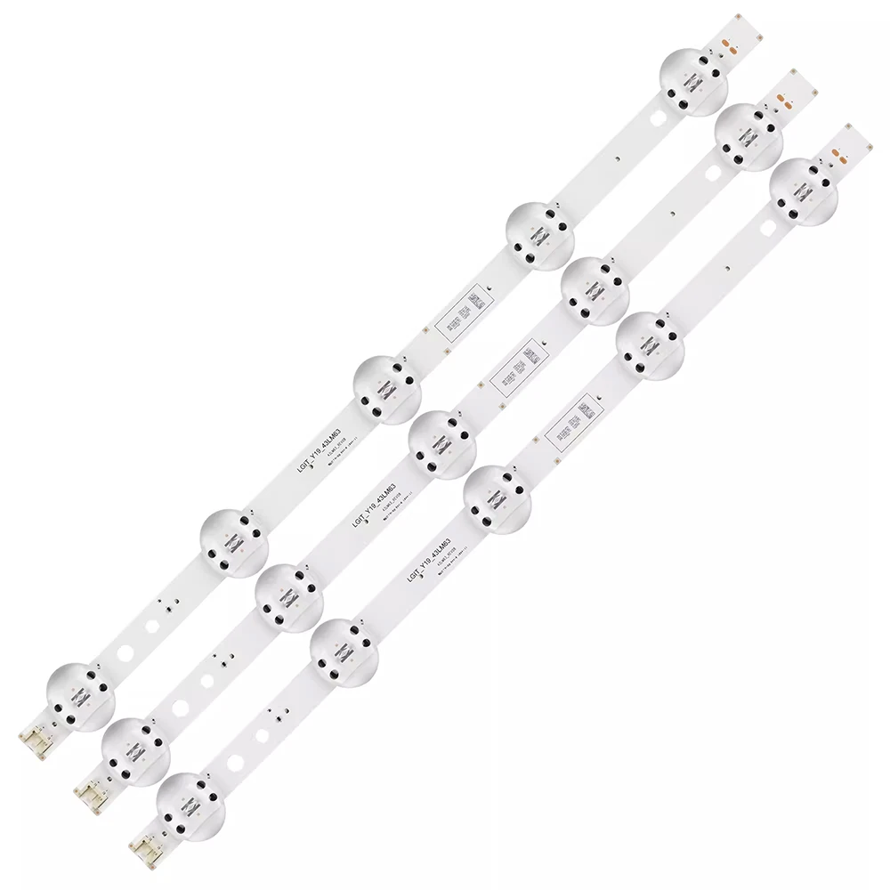 3/15 SZTUK NOWE podświetlenie LED dla Y19_Trident_43LM63 43LM6300 43LM6300PLA 43LM6300PSB Y19.43LM63 EAV64592301 HC430DUN-SLXL1-A14X