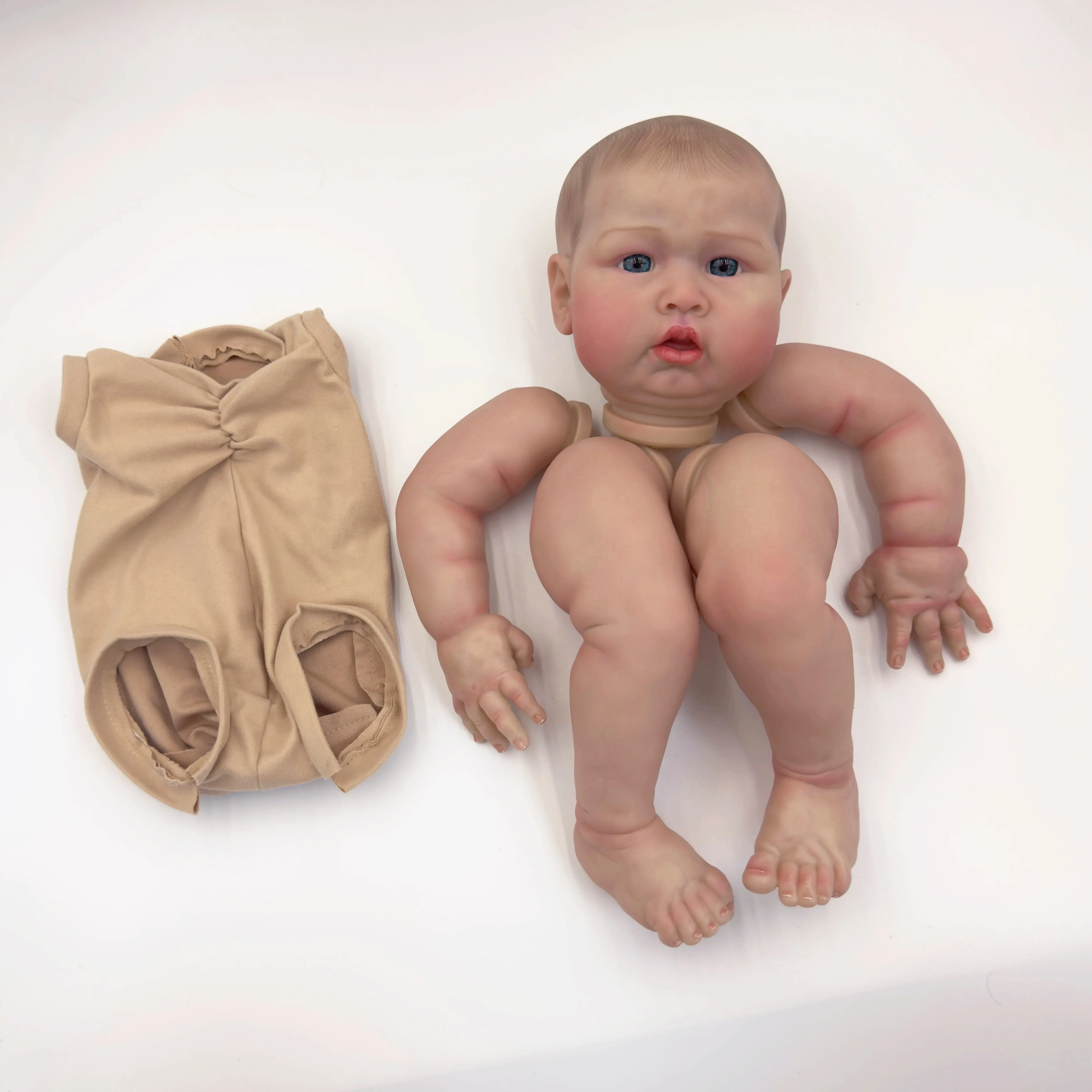 24inch Blue Sparrow Lifelike painted Reborn Doll kit Unfinished Doll parts With Hand Painted Hair