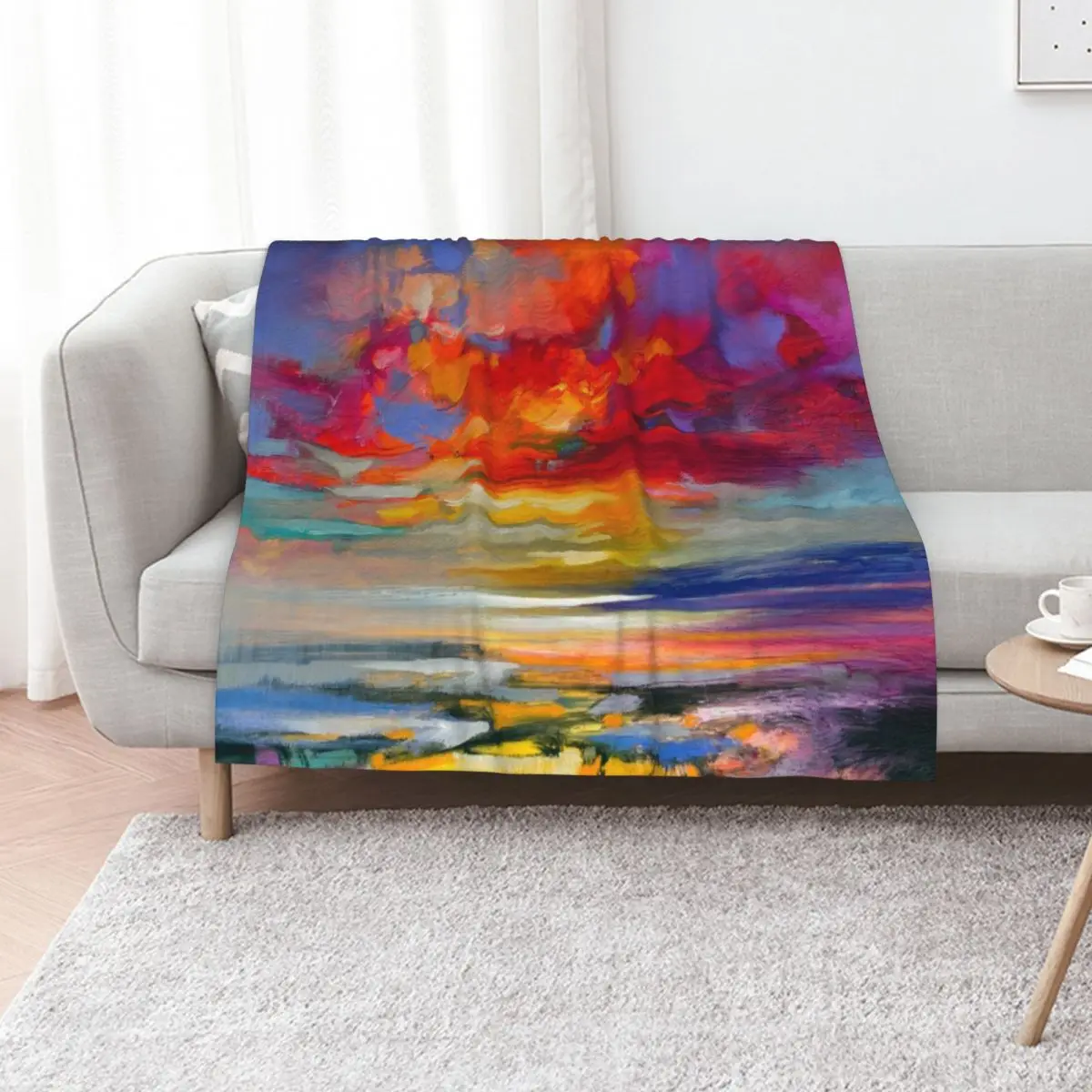 

Vivid Light 2 Throw Blanket Plush Hairy Sofa warm winter Blankets