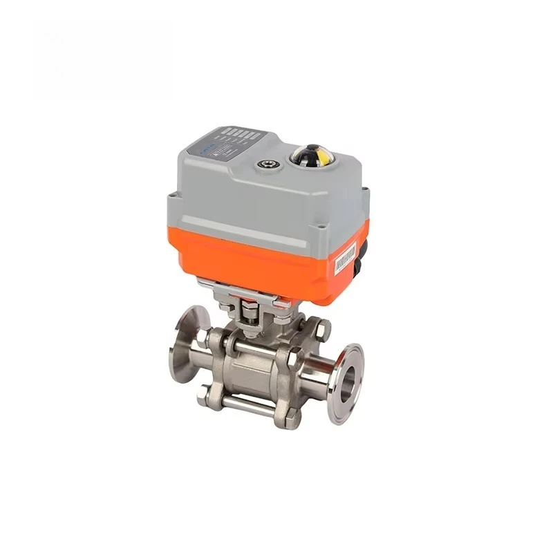 صمام كروي كهربائي مدمج 4 بوصة PPR مع مقبض دوران عالي DN10 12 فولت صحي لوسائط المياه