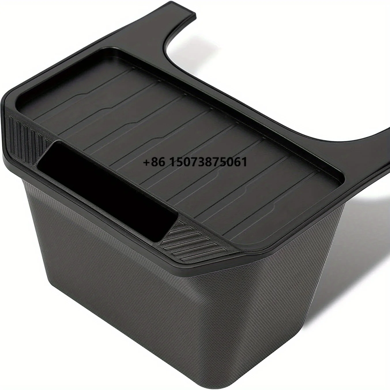ABS Garbage Can Bin Accessories Rear Center Console Box Organizer Trash Can Backseat Center Storage Box for Model Y