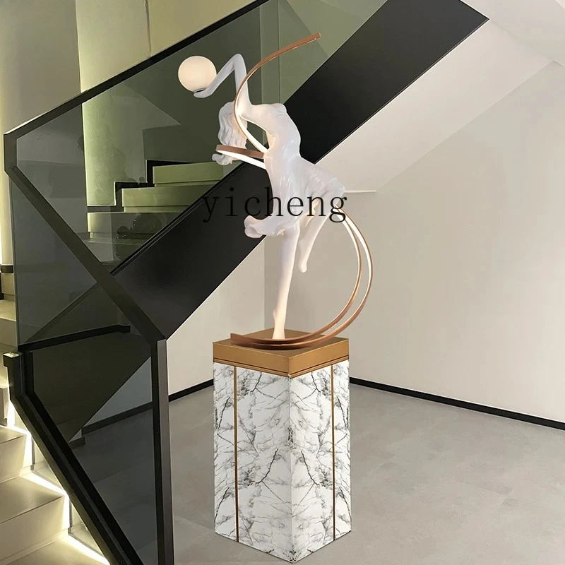 YFY  Dance Goddess Staircase Sales Office Window Decoration Sculpture Art Personalized Large Ornament