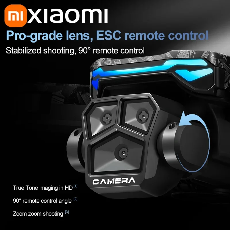 Xiaomi D13 GPS Drone 8K Triple cámara HD flujo óptico inteligente evitación de obstáculos Motor sin escobillas plegable Quadcopter VR UAV