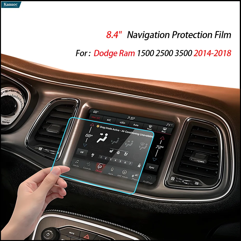 

8.4'' Navigation System HD Clear Anti Scratch Shield For Dodge Ram 1500 2500 3500 2014-2018