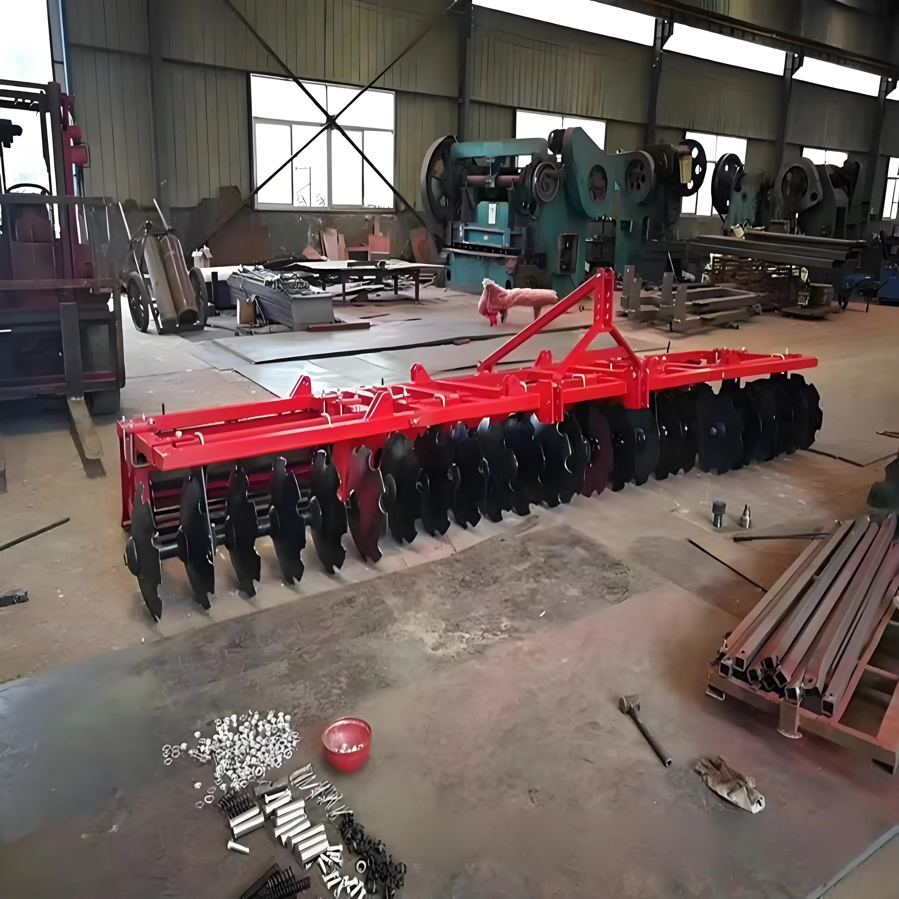 الثقيلة 1BZ 2.5 محراث القرص المعلق 24-Blade Tillage Harrow جرار سحب القرص محرك مسلفي ككون الأساسية