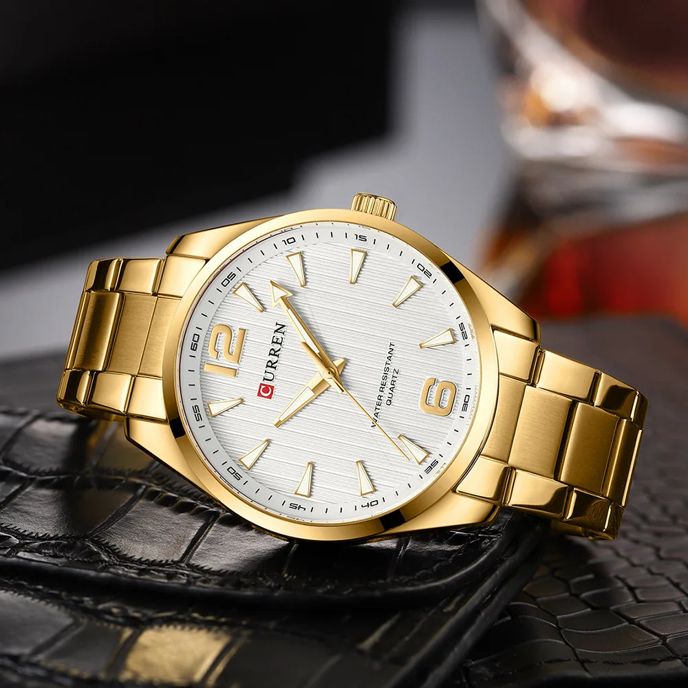 CURREN 8434 Modemarke Herrenuhr Wasserdicht Nachtlicht Elegante Business-Uhr mit Edelstahlarmband Geschenk für Männer Reloj Hombre – Detail 11