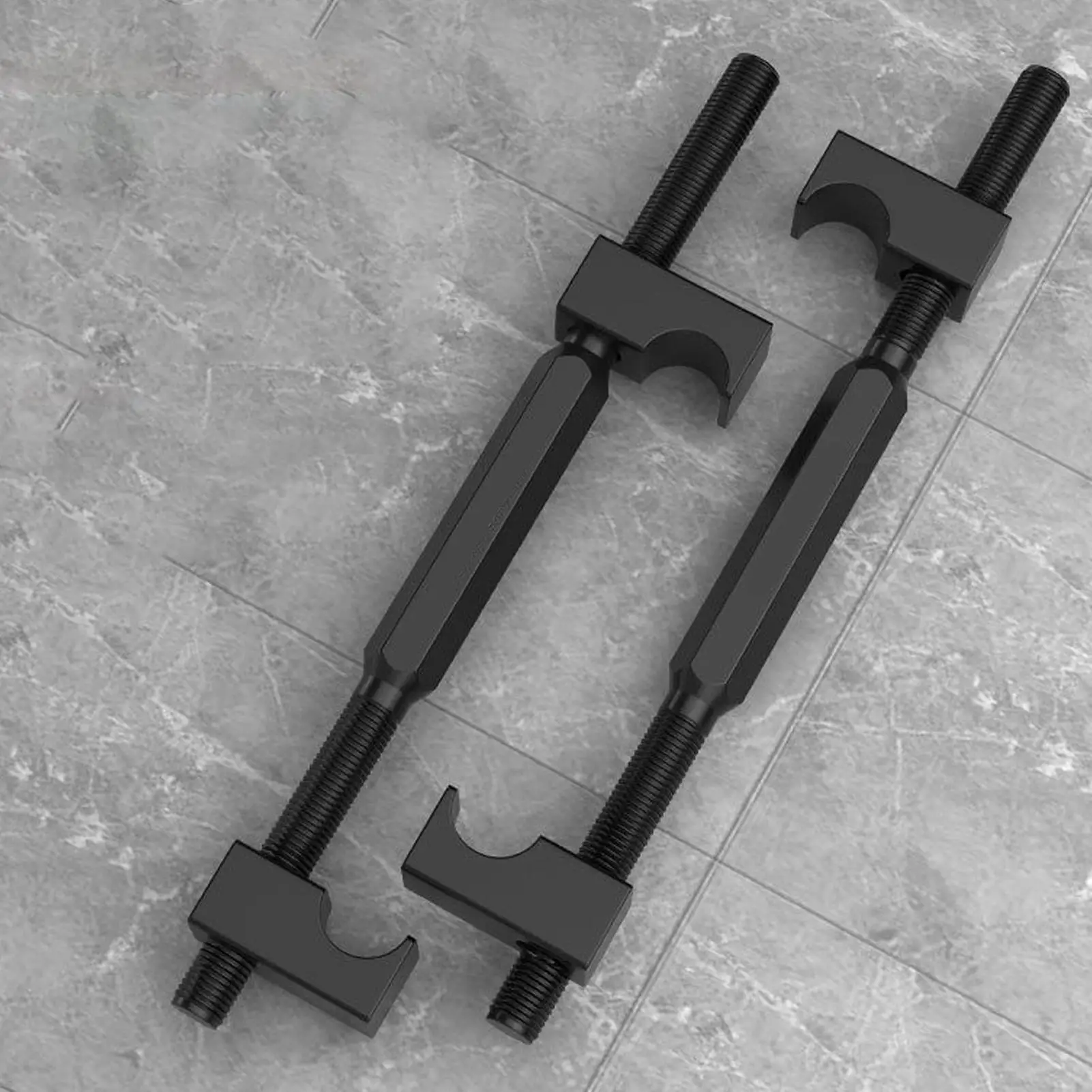 2pcs Motorcycle Spring Compressor Strut Spring Compressor Kit Manual Removal Puller Tool For Motorbike Front Strut Replacement