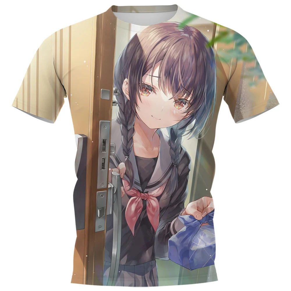 CLOOCL Anime T-shirt 3D Graphics Men Women T-Shirts Short Sleeve Casual Streetwear Funny Girl Komi Can't Communicate Tee Tops