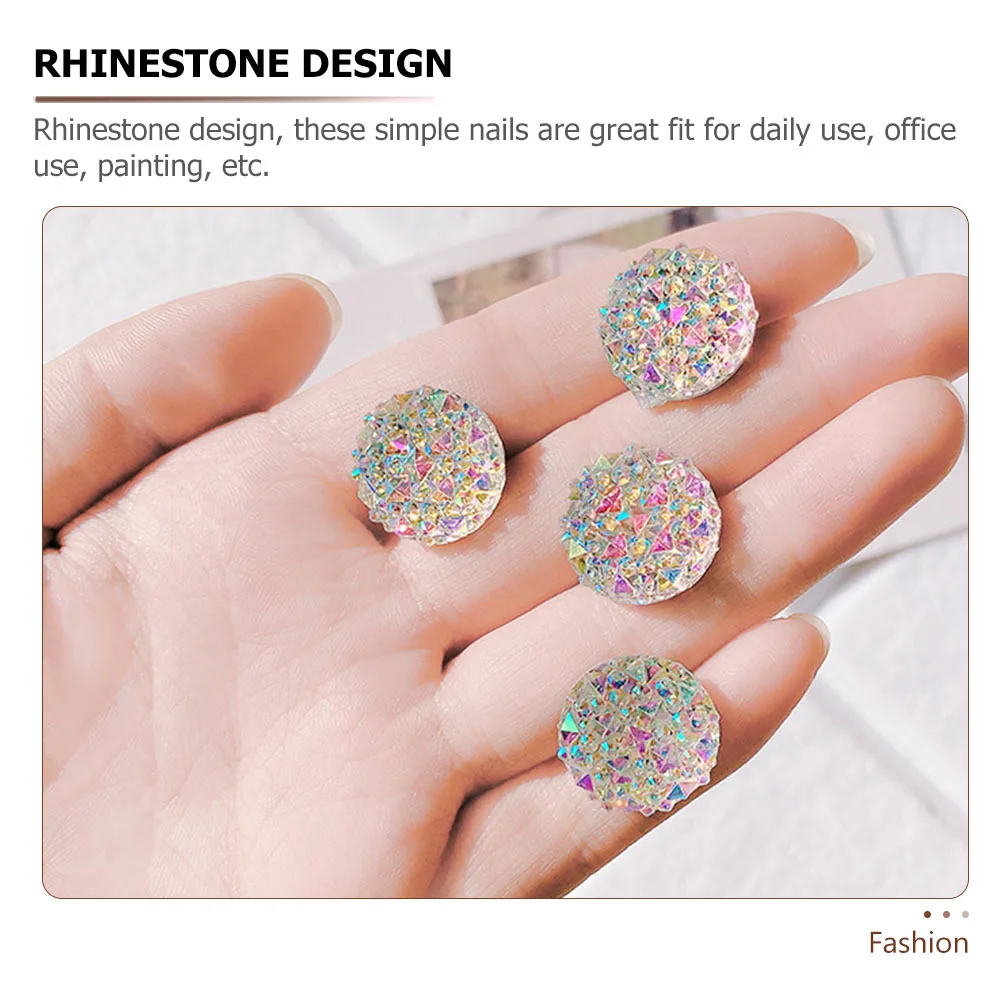 10 قطعة دبابيس الضغط حجر الراين متعددة الوظائف مسامير الإبهام لخريطة لوحة الفلين مكتب المنزل مكتب صغير الملحقات الاستخدام اليومي استبدال #4