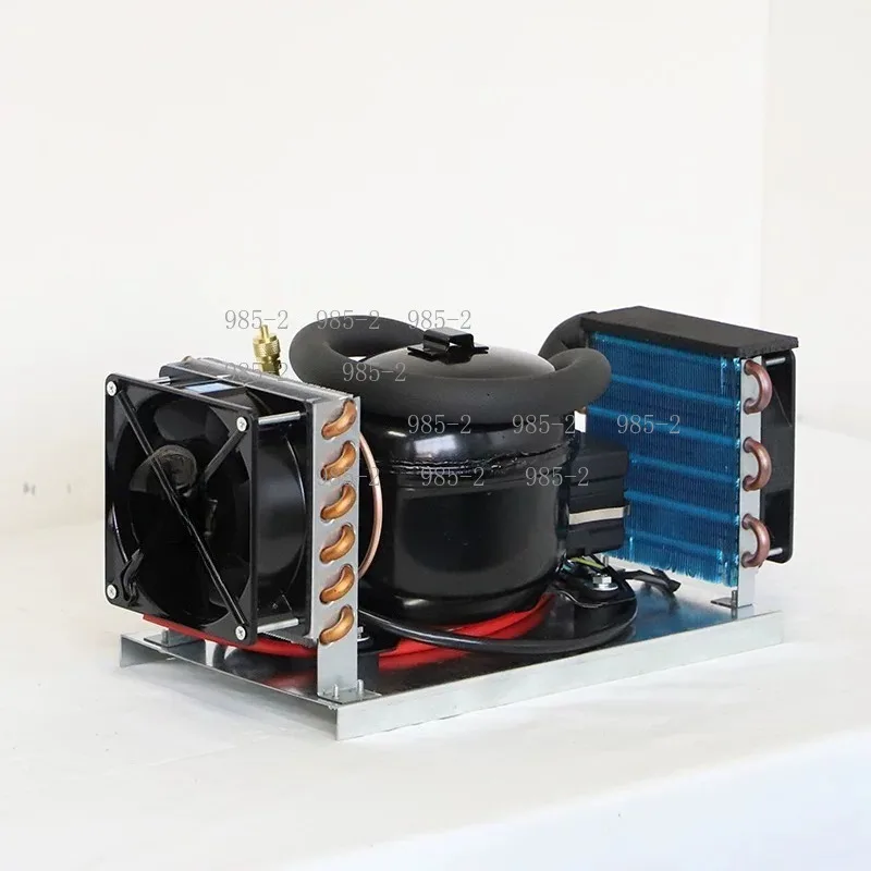 Air-cooled Refrigerator Unit BD25HC Compressor Condenser DC12V 24V Car Marine Solar Freezer