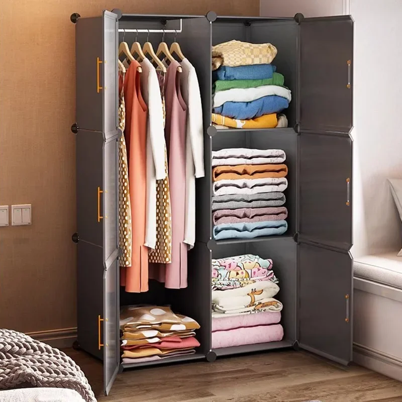

Cube Shelves Wardrobe Storage Fabric Simple Nordic Organizer Minimalist Foldable Wardrobe Modular