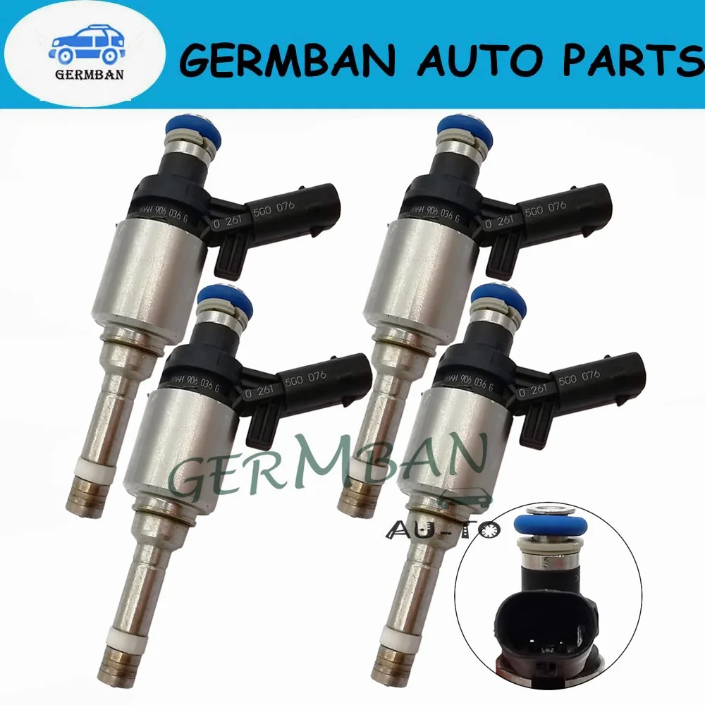 

06L906036J 0261500242 4x Fuel Injectors Jet For VW Golf Passat AUDI A3 A4 A5 A6 TT 1.8 TFSI CJEB 06L906036AG