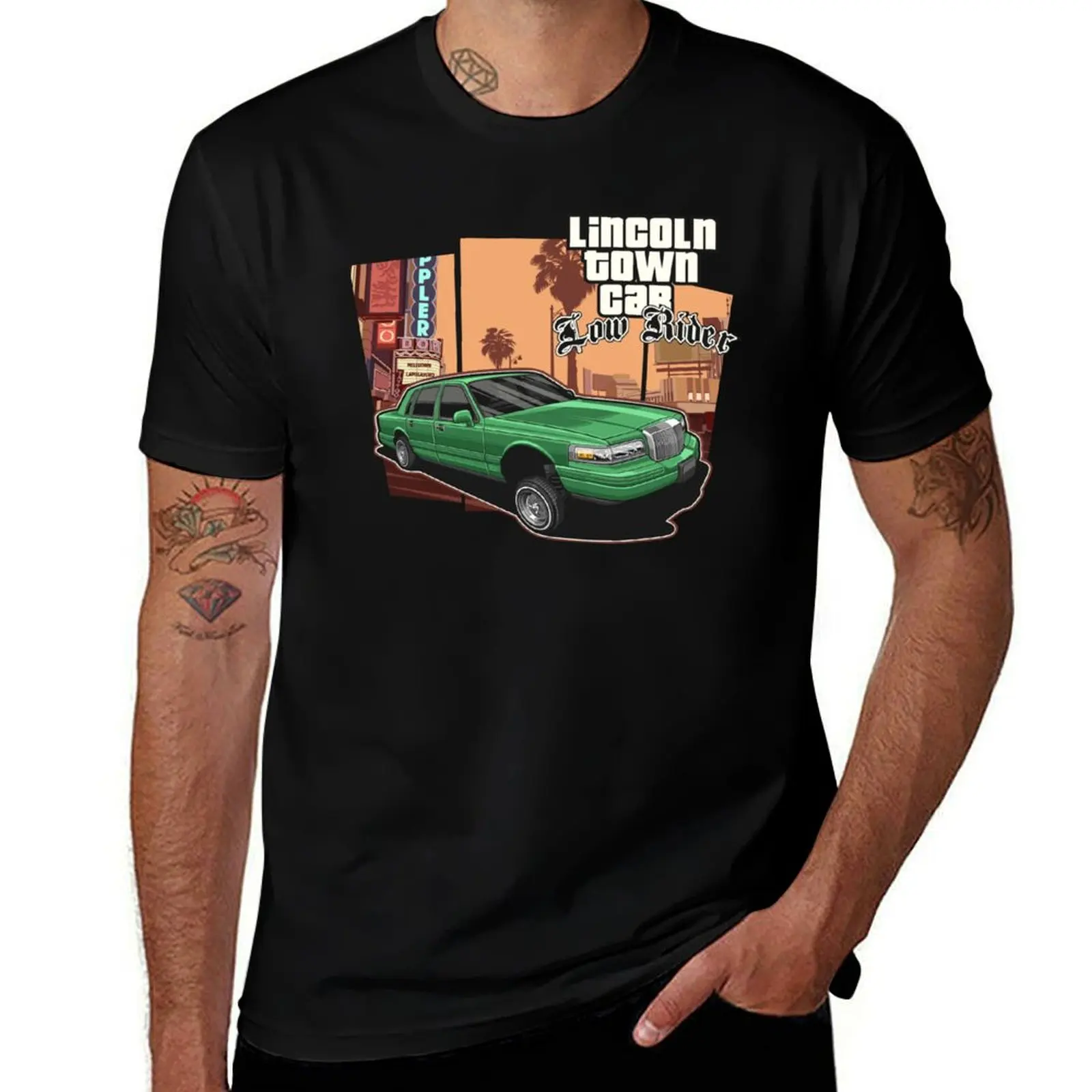 

t RIDER shirt man cotton t shirts graphic LOW shirts man CAR T-Shirt cotton man t