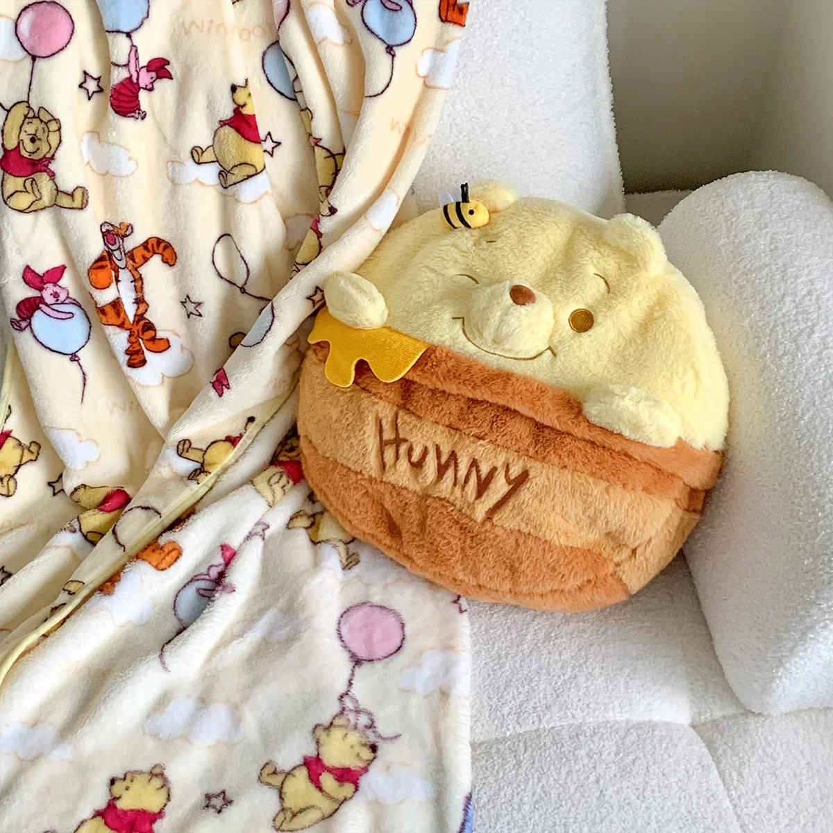 

Милый Медведь Пух, плюшевая игрушка, мягкая удобная кавайная подушка, одеяло, подушка для сна, мягкие аниме, плюшевые игрушки, рождественские подарки для девочек