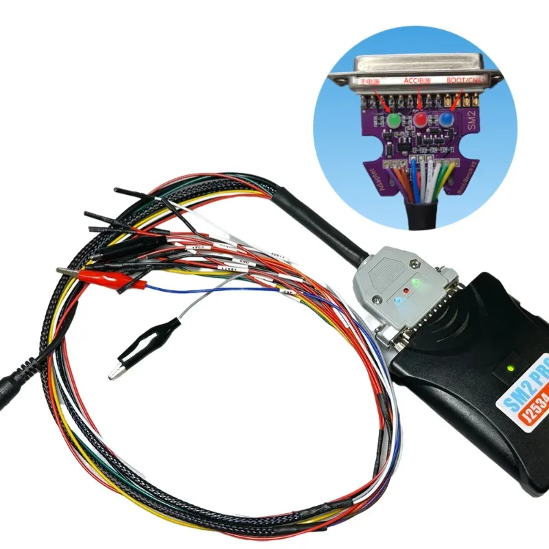 

Светодиодный светильник Boot Bench Cable DB25 ECU Bench Pinout Cable для VCI Read and Write ECU BATT VCC KLINE CAN-H CAN-L для SM2 PRO 3 J253