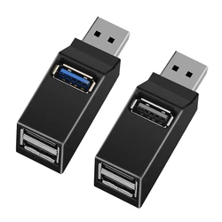 3 in 1 USB 3.0 HUB Adapter 3 Ports USB Extender High Speed Data Transfer Splitter Docking Station for PC Laptop U Disk Card Read