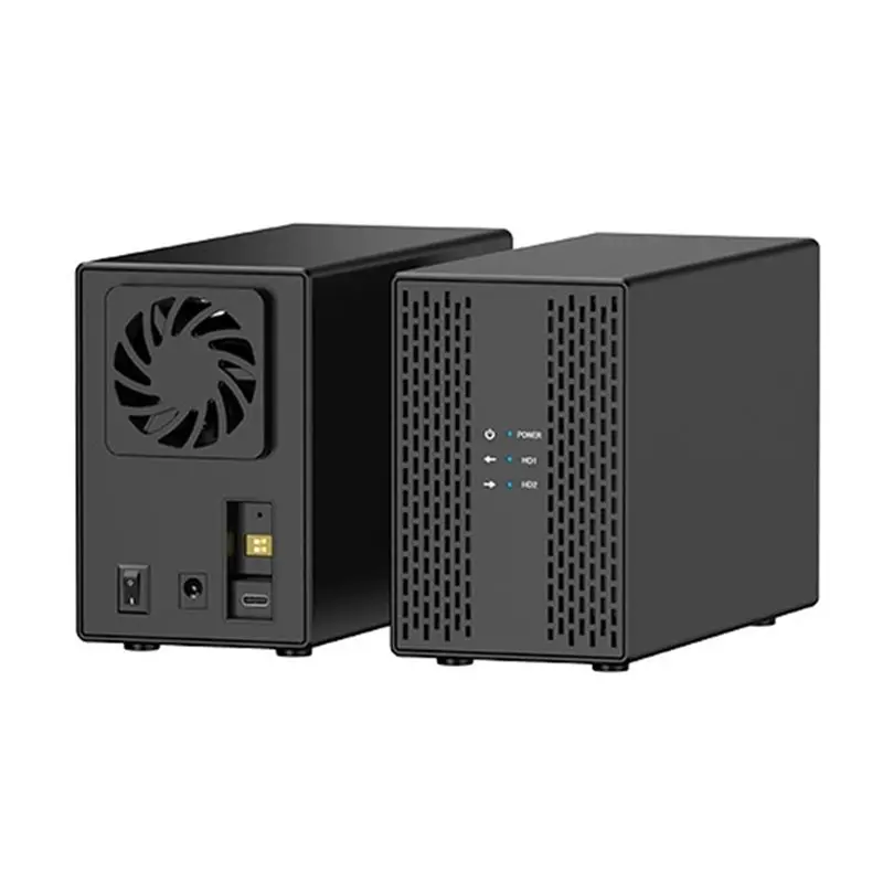 X64A-SATA Array Box Dual Bay Shell Heat Dissipation Sink 3.5