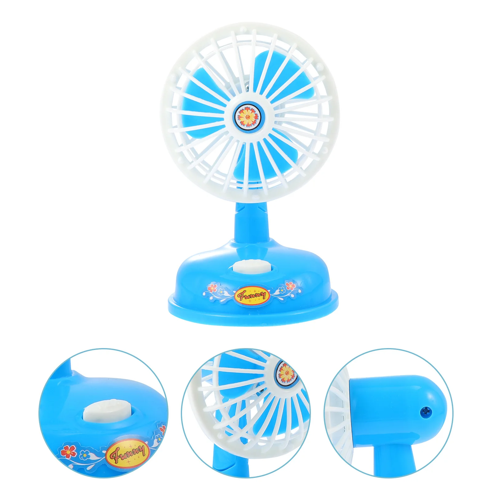 พัดลมไฟฟ้าจำลองขนาดเล็ก 1 ชิ้น สำหรับเด็ก เสริมสร้างจินตนาการ การเรียนรู้ บทบาทสมมติ ของเล่นเครื่องใช้ไฟฟ้าในบ้าน ชุดเล่นบทบาทสมมติ