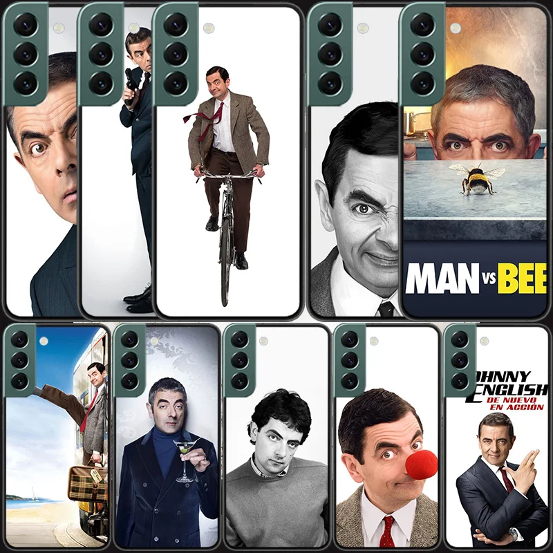 Funny Mr B-BeanS Phone For Samsung Galaxy S24 S22 Ultra S21 Plus S20 S23 S24 FE Case S10 5G S10E S9 Cover Silicone Soft Coque Fu