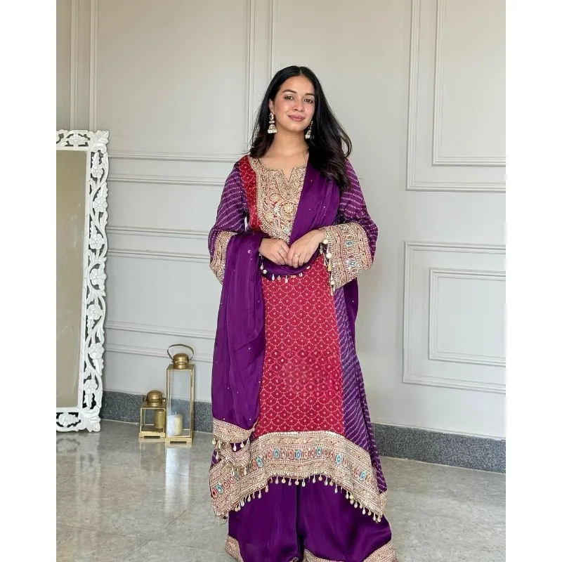 Salwar Kameez Pakistan Indian Wedding Party Dress Polaroid Suit