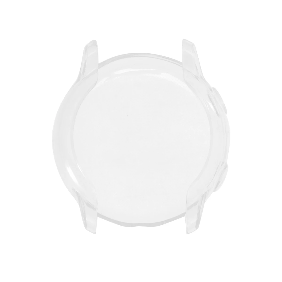 Watch Protective Case Silicone Watch Protective Shell Compatible for Galaxy Watch Active (Full Cover Transparent White)