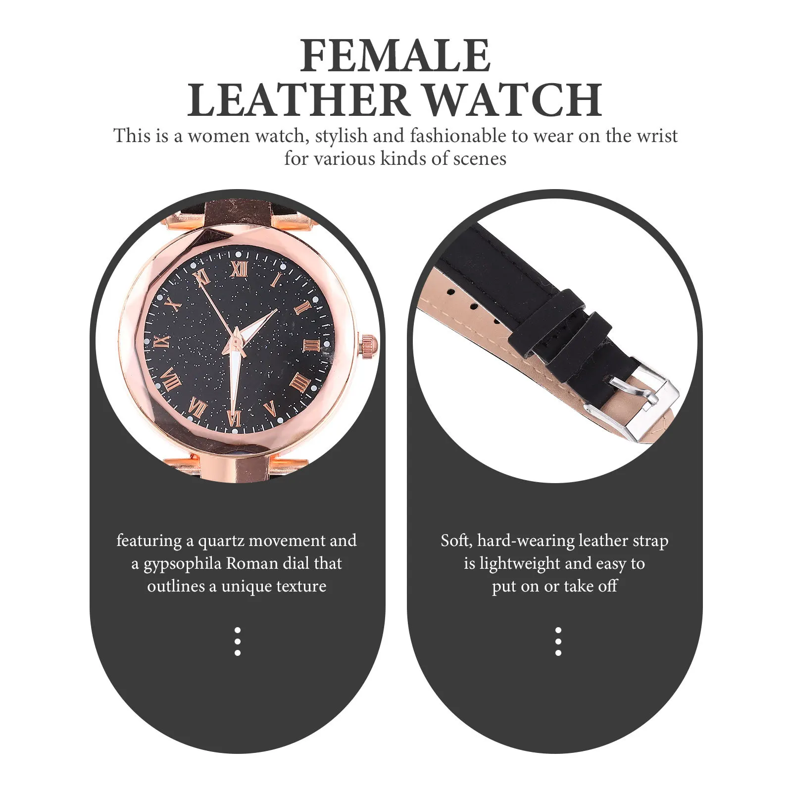 

Strap Watch for Women Durable Sturdy Long Time Use Nice Looking Color Perfect for Daily Wear Business Women Watch