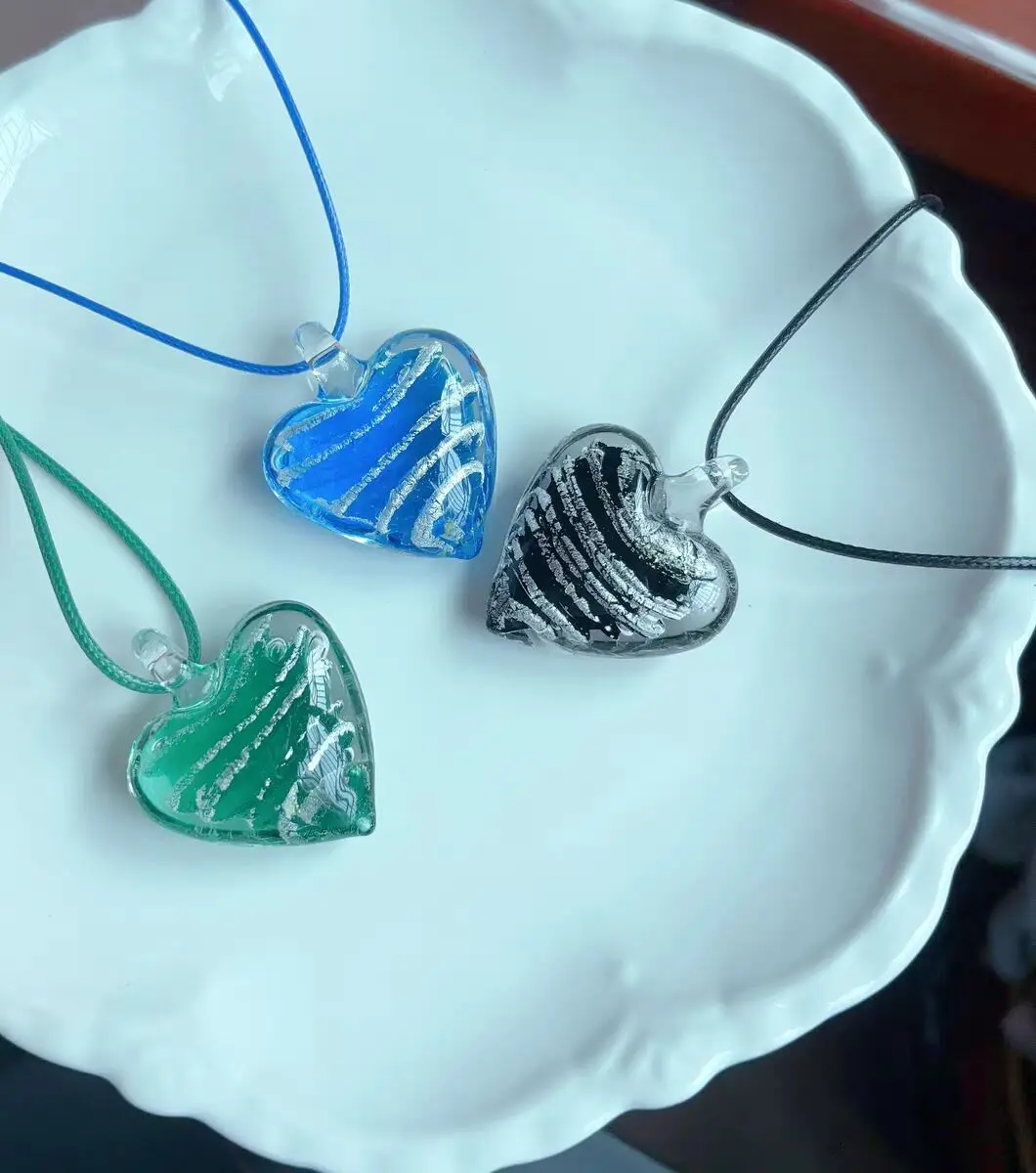 Handmade Murano Glass Pendant Women\'s Necklace Multiple Style Unusual Shaped Glass Jewelry Fit Wedding Party Surprise Gifts