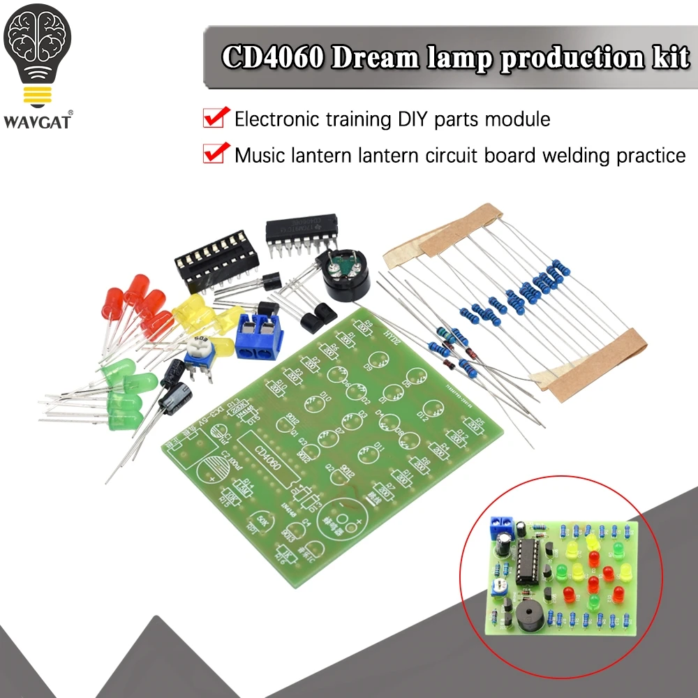 CD4060 Dream Lamp Making Kit Music Lantern Making Lanterns to Music Lamp Student Training Maker Lab