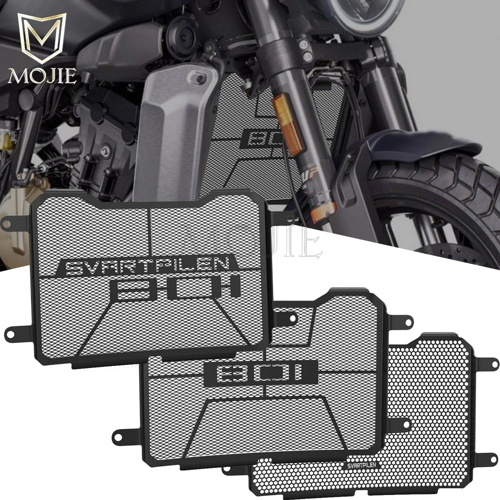 

Motorcycle CNC Aluminum Radiator Grille Guard Cover Radiator Protector For Husqvarna 801SVARTPILEN Svartpilen 801 2024-2025-2026