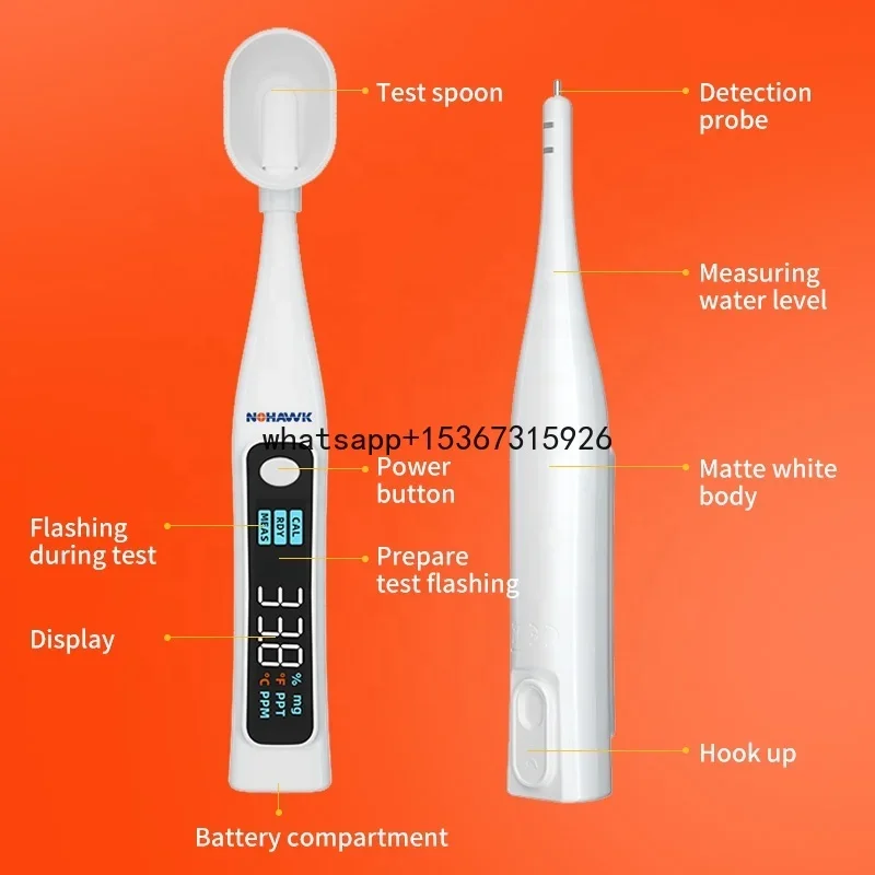 Portable Handheld Electronic Food Salinity Tester Salinometer Soup Saltwater Hydrometer Analysis Detector for Home Kitchen