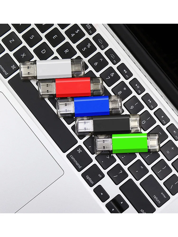 جديد إبداعي مع سلسلة مفاتيح محرك فلاش USB 2.0 128 جيجابايت 64 جيجابايت 32 جيجابايت 16 جيجابايت 8 جيجابايت بندريف موضة 5 ألوان U عصا هدية